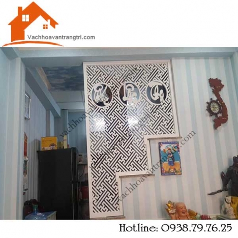 Vách ngăn cnc trang trí cầu thang, phòng khách đẹp