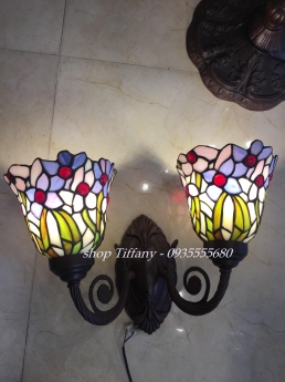 Đèn tường Tiffany hoa hồng, chuồn chuồn
