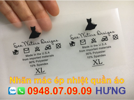 Công nghệ in nhãn ép nhiệt trên quần áo là gì?