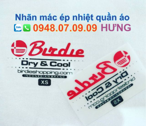 Công nghệ in nhãn ép nhiệt trên quần áo là gì?