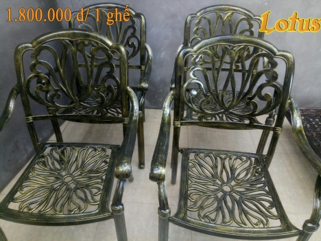 Bàn ghế sân vườn biệt thự - Bàn ghế nhôm đúc