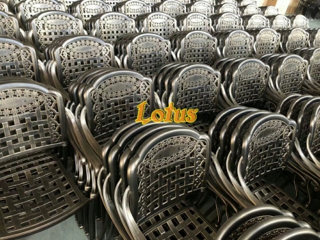 Bàn ghế sân vườn biệt thự - Bàn ghế nhôm đúc