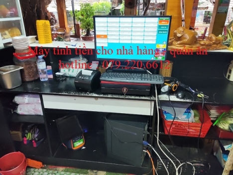 Máy tính tiền cảm ứng cho quán ăn, nhà hàng tại Kiên Lương, Kiên Giang