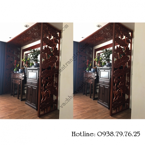 Bán vách ngăn hoa văn trang trí bằng gỗ tại Sài Gòn