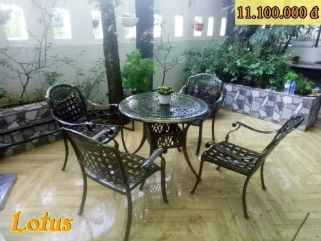 Bàn ghế nhôm đúc giá rẻ