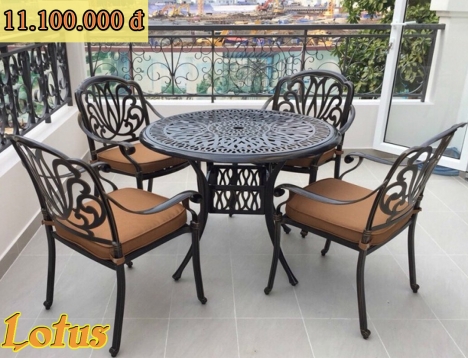 Bàn ghế nhôm đúc giá rẻ