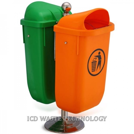 Thùng rác treo đôi 50L hàng Việt Nam chất lượng cao