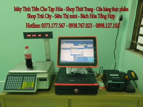 Bán trọn bộ máy tính tiền cho cửa hàng trái cây sạch tại TPHCM