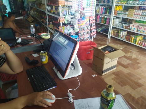 Máy tính tiền cho cửa hàng tự chọn giá rẻ