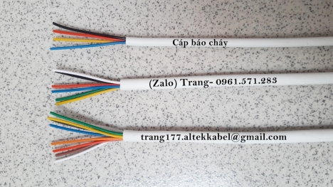 Cáp báo cháy 4x0.22, cáp 6x0.22, cáp 8x0.22