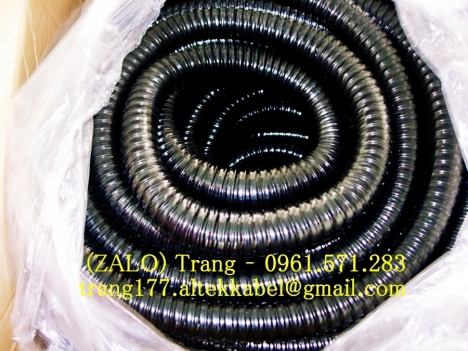 Ống ruột gà lõi thép bọc nhựa + Đầu nối