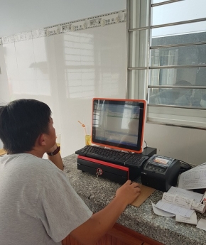 Thiết bị tính tiền Pos cảm ứng giá rẻ cho quán café tại Sóc Trăng