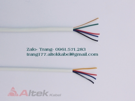 Cáp báo cháy 4x0.22, cáp 6x0.22, cáp 8x0.22