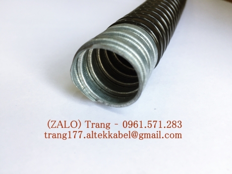 Ống ruột gà lõi thép bọc nhựa + Đầu nối