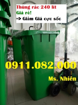 Công ty Chuyên cung cấp giá sỉ thùng rác 120 lít 240 lít giá rẻ toàn quốc- lh 0911.082.000- Nhiên