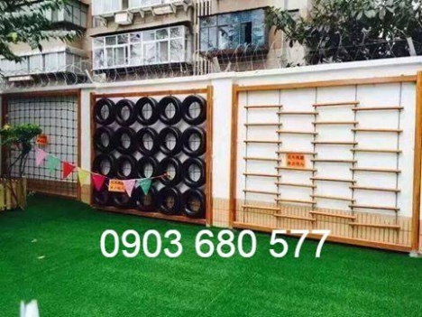 Thảm cỏ nhân tạo trang trí cho trường mầm non