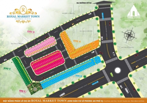 Đất nền TP Thuận A, Bình Dương chỉ 1 tỷ 6 MT đường 22m - Royal Market Town