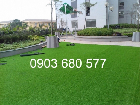 Thảm cỏ nhân tạo trang trí cho trường mầm non