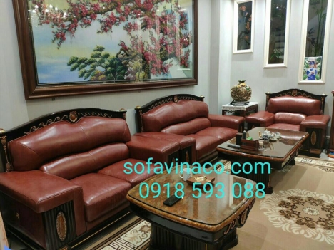 Bọc Lại sofa da bò thật 100%