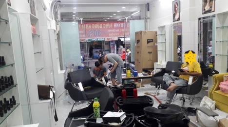 Máy tính tiền cho salon tóc - nail tại TP.HCM