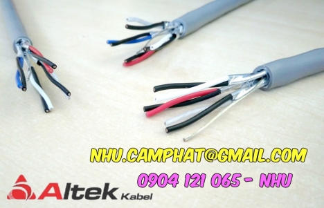 Cáp tín hiệu vặn xoắn theo cặp có lưới chống nhiễu