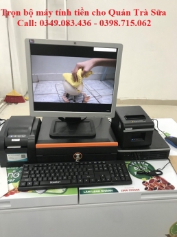 Nhận lắp đặt tận nơi máy tính tiền giá rẻ cho quán Trà Sữa tại Kiên Giang 