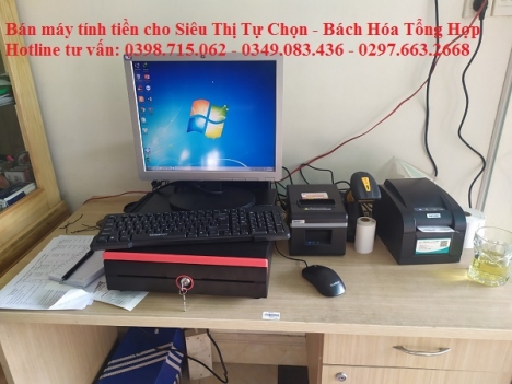Nhận lắp đặt tận nơi máy tính tiền cho Siêu Thị Tự Chọn - Tạp Hóa tại Tân Hiệp Kiên Giang 