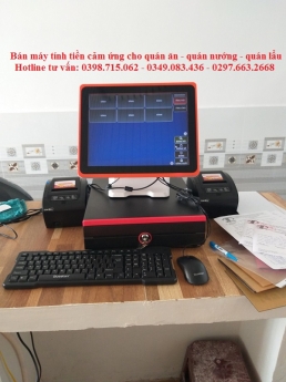 Nhận lắp đặt tận nơi máy tính tiền cảm ứng giá rẻ cho quán ăn tại Trà Vinh 