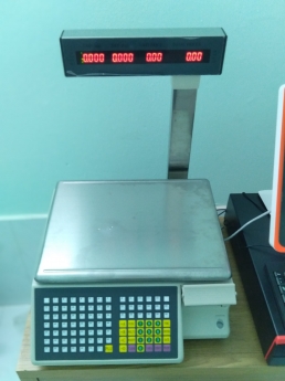 Trọn bộ máy tính tiền có cân in tem cho cửa hàng thực phẩm sạch tại Hà Nội