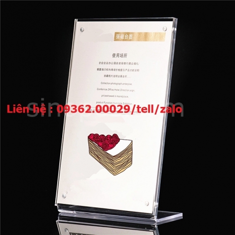 Sản phẩm khung tranh ảnh để bàn gia công bằng Mica