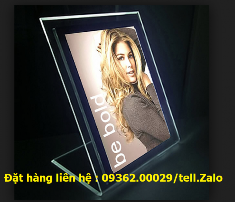 Sản phẩm khung tranh ảnh để bàn gia công bằng Mica