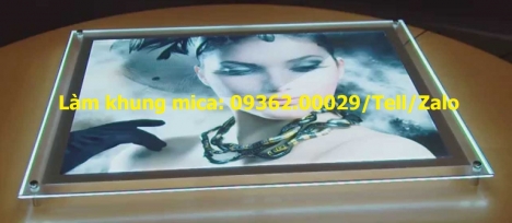 Sản phẩm khung tranh ảnh để bàn gia công bằng Mica