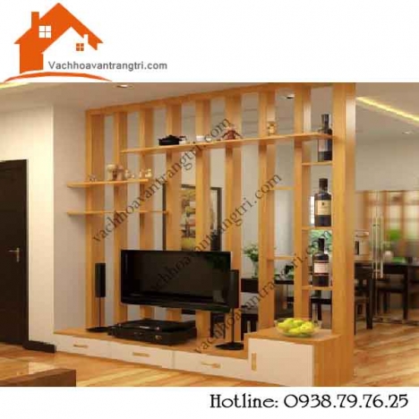 Các mẫu thanh lam gỗ trang trí phòng khách được yêu thích