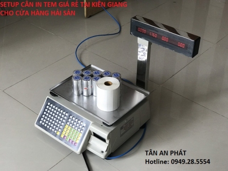 Bán cân điện tử in tem cho cửa hàng hoa quả sạch tại Lâm Đồng