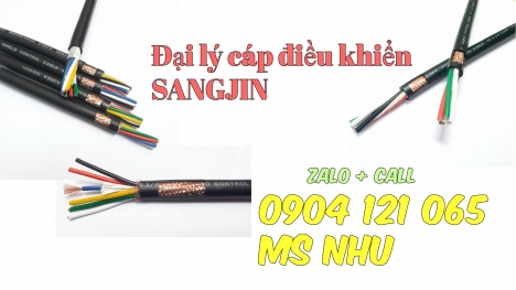 Bảng giá sỉ cáp điều khiển sangjin nhiều lõi nhập khẩu