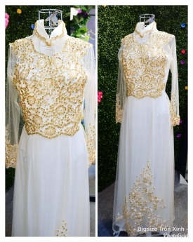 TRÒN XINH CHUYÊN VEST SORE ÁO DÀI BIGSIZE