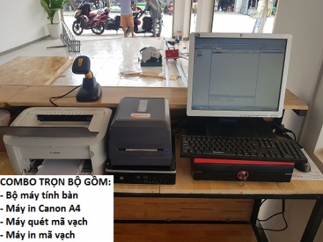 Lắp tận nơi tại Đồng Tháp, Full bộ máy tính tiền cho cửa hàng vật tư nông nghiệp