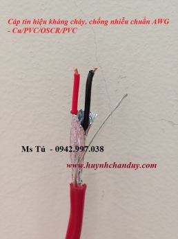 Cáp tín hiệu Fire Alarm 2x1.5mm2 - Cáp tín hiệu chống nhiễu cho hệ thống PCCC