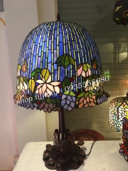 Đèn Trang Trí Họa Tiết Hoa Sen Tiffany