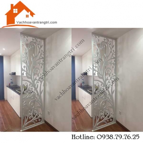 Nhà bếp- phòng bếp đẹp với vách ngăn cnc mới lạ