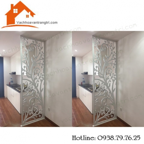 Nhà bếp- phòng bếp đẹp với vách ngăn cnc mới lạ