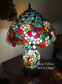 Đèn Trang Trí Hoa Bướm Tiffany Hai Thân