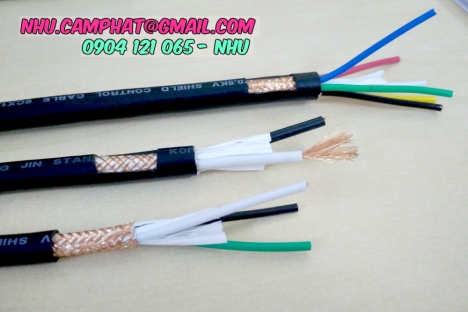 Cáp điều khiển rvv - rvvp hiệu sangjin, hàng nhập khẩu