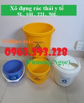 Xô y tế, xô đựng vật sắc nhọn,xô đựng rác thải y tế
