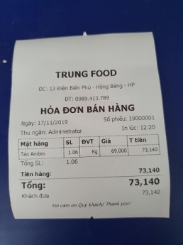 Lắp đặt tận nơi tại Hải Phòng, full bộ thiết bị tính tiền có cân cho cửa hàng hoa quả