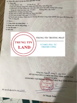 Cần bán Gấp nhà đất 155 m phường Trảng Dài, thành phố biên Hòa.