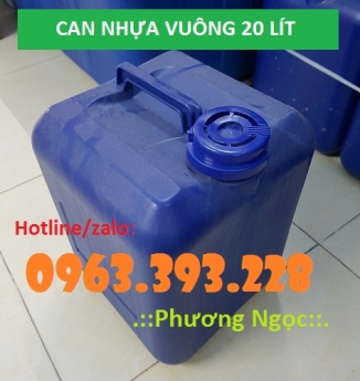 Can nhựa 20L, can nhựa hóa chất, can đựng tinh dầu