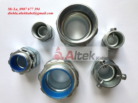 Ống kẽm bọc nhựa đàn hồi vỏ màu đên+ đầu nối nhập khẩu