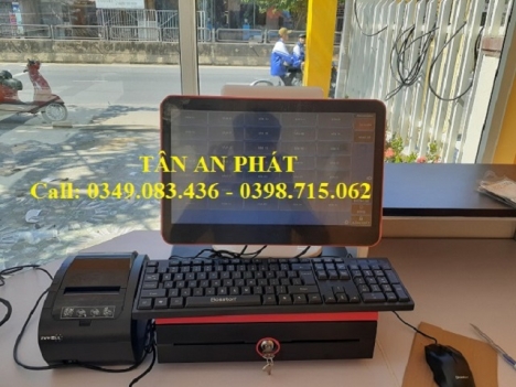 Cung cấp máy tính tiền cảm ứng cho quán trà sữa giá rẻ tại Phú Quốc 