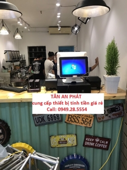 Máy Pos giá rẻ, full bộ thiết bị tính tiền cho quán trà sửa tại Vũng Tàu